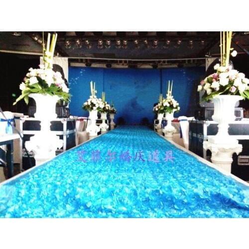 Wedding floor decoration Wedding props rose carpet wedding t carpet mats wedding shinning rose carpet