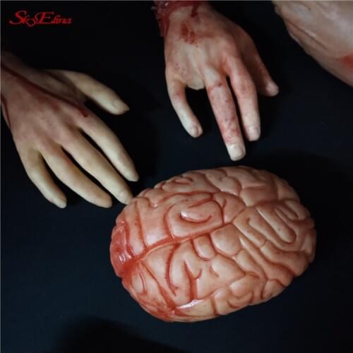 Horror Broken Finger Hand Foot Blood Halloween Decoration Severed Bloody Limbs Hand Novelty Dead Broken Hand Gadgets 6z