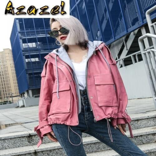 Womens Leather Clothes Sheepskin Coat Female Coats and Jackets Women Motocycle Jacket 2020 J9062 WPY551