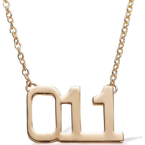 Hanreshe Stranger Thing Necklace Gold Chain Necklaces & Pendants Girl Gift Trendy Jewelry Number Eleven Eight Necklace Women