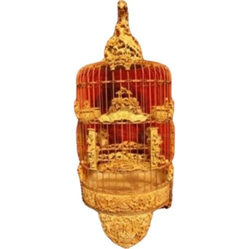 1 PCS Boutique Bird Cage hundred Bird Chaofeng Carving Prince Cage(the treasure of the town shop)