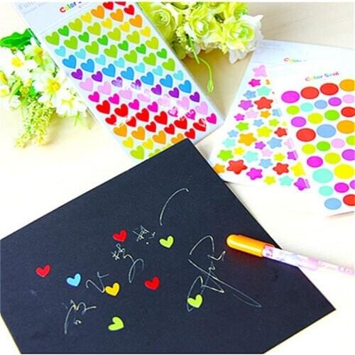 1pcs Icon Drawing Toys Kids Stickers Funny Game Handmade School Art Class Painting Craft Kit Children Early Educational