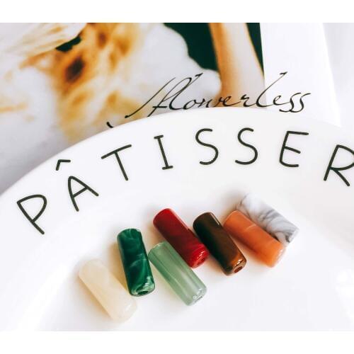 Acrylic Resin Plastic Beads Cylinder Pendant Bracelet Earring Accessories Supplies for Jewelry Making Diy Handmade 10pcs