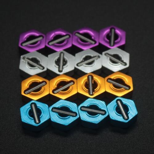 102042 HSP (02134) Upgrade Spare Parts For 1/10 R/C Model Car Purple Aluminum Wheel Hex 102042