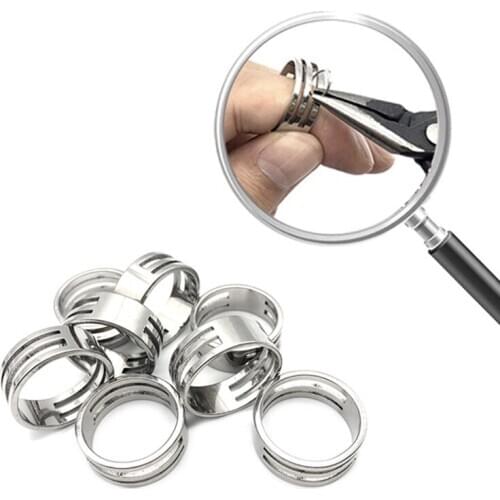 2pcs Stainless Steel Jump Ring Open Closing Finger Jewelry Making Tools Fit DIY Craft Circle Bead Pliers Opening Helper Tools