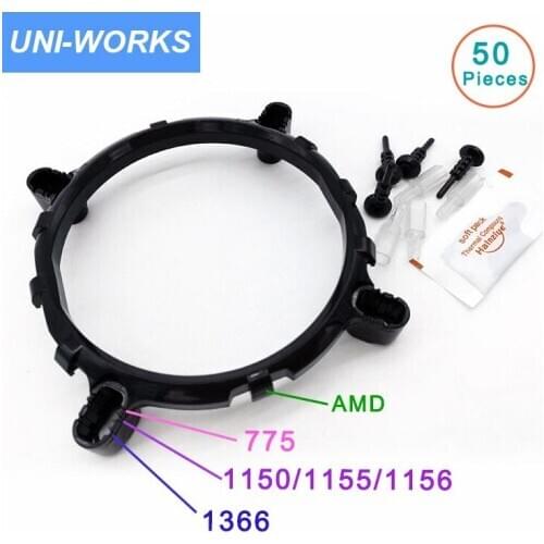 50sets/lot 3in1 Desktop CPU Cooler Fan heatsink Bracket Holder Base Forlga775 1150 1156 1155 1366 or for 1366 2011