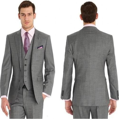 Auriparus flaviceps Custom Made Groom Tuxedos Side Slit Best Man Groomsman 3 Pieces Men Suits Bridegroom Tailcoat Suits i