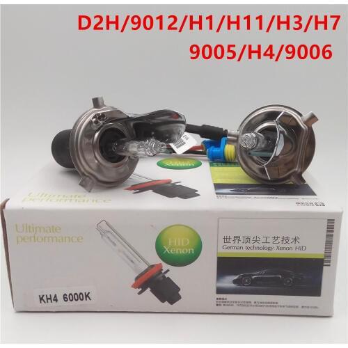 CSCSNL 2PCS 12V 55W 3000K 4300K 6000K 8000K HID Xenon Light bulb Headlight Lamp HID Xenon Kit D2H 9012 9005 9006 H1 H3 H4 H7 H11