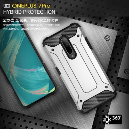 For OnePlus 7 Pro Case Luxury Hard Armor Rugged PC+TPU Hybrid Protective back cover case For oneplus 7 7pro 1+7 pro phone shell