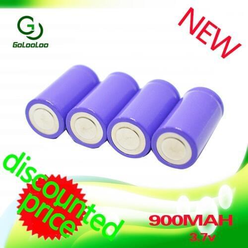 Golooloo Li-ion 4PCS/lot 18350 900mAh 3.7V rechargeable 600 times For Flashlight electric/remote control toys battery