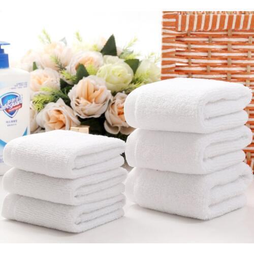 LOVINSUNSHINE Good Quality White Cheap Face Towel Small Hand Towels Kitchen Towel Hotel Restaurant Cotton Towel xx54
