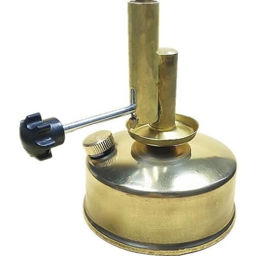 Copper Alcohol Blowtorch Lamp Stove Furnace Adjustable Firepower Rod Alcohol Lamp Heating Chemistry Equipment Teaching Supplies