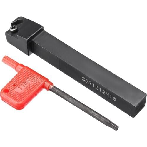 SER1212H16 CNC Lathe Turning Tool Holder Kit W/ 10Pieces 16ER AG60 Inserts