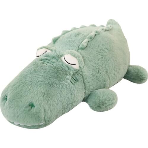 New crocodile stuffed doll giant animal long pillow plush toy sleeping pillow decoration girl birthday gift 51inch 130cm DY50843