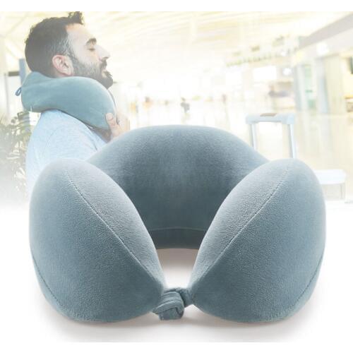 New U-shape Aircraft Pillow Effective Support Healthy Sleep Neck Memory Pillow Portable Comprehensive Comfort Support Nap Pillow