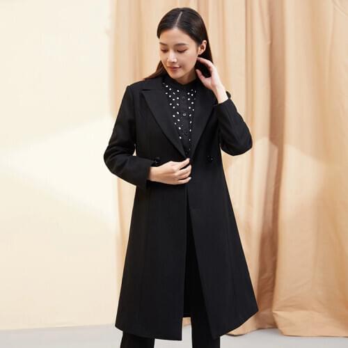 Real Wool Coat 2020 Autumn Winter Woolen Coats and Jackes Women Korean Long Jacket Casaco Feminino MY4085