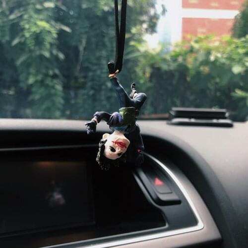 Inverted Hanging The Joker Car Rearview Mirror Pendant The Joker Pendant Decoration For Car Interior Decoration Accessories