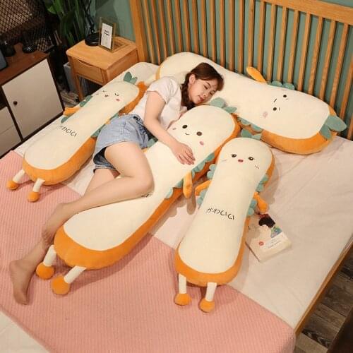 70-130cm Bread Long Throw Pillow Stuffed Plush Pillow Cute Gift Children Girl Decorate