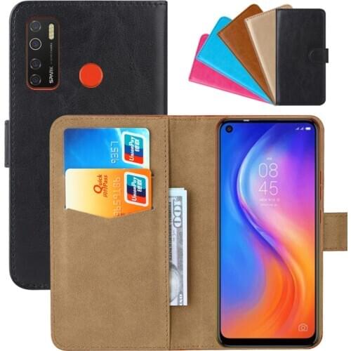 Luxury Wallet Case For Tecno Spark 5 Pro PU Leather Retro Flip Cover Magnetic Fashion Cases Strap
