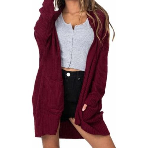 S-3xl Plus Size Cardigan Women Knitted Sweater For Autumn 2020 Loose Ladies Sweaters Women With Pocket Ladies Fall Cardigans