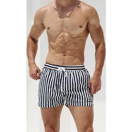 Striped Printed Swimwear Men Swim Briefs Sexy Bikini Surfing Swimming Trunks quick dry swimsuit Beach shorts Bathing Suit 239