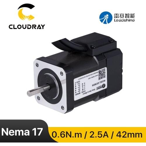Leadshine Nema 17 Stepper Motor (42CME06）Closed Loop 0.6N.m 2.5A with Encoder CNC Router Engraving milling machine 3D printer
