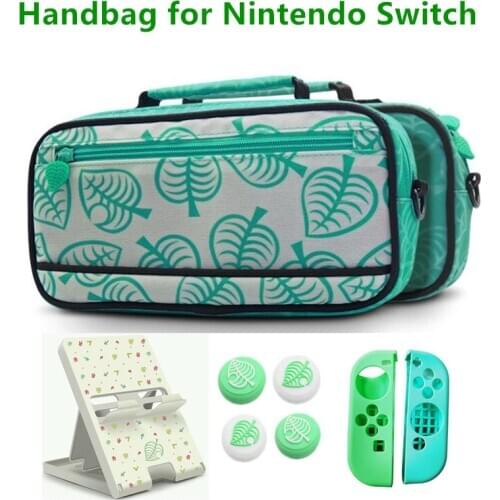 Handbag For Nintendo Switch Game Accessories Green Kit Storage Bag Carrying Case Hand Holder Pouch Nintend Switch NintendoSwitch