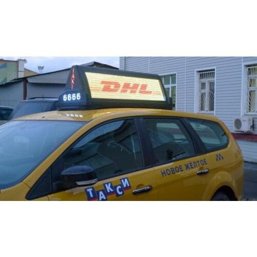 LED Display ManufacturerLight Weight USB/WIFI/4G/GPS Roof Top Taxi LED Panel P5