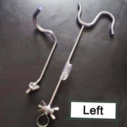 Rear Hanging Fishing Rod Holder Bright Surface Thicken Texture Stainless Portable Lightweight Hands Free Gear for Outdoor