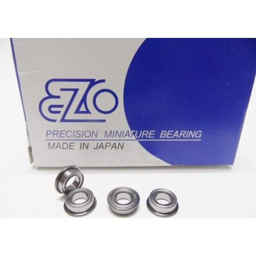 10pcs/50pcs Japan EZO high speed flange bearing MF74ZZ 4*7*2.5mm LF-740ZZ precision miniature bearings 4x7x2.5