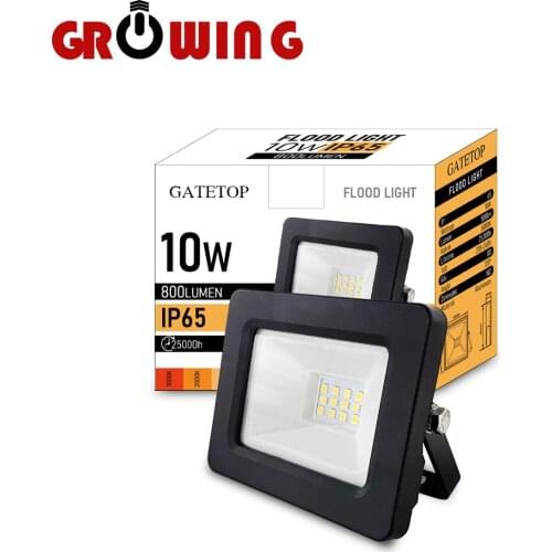 10W Floodlight IP65 Dust-Proof Waterproof Outdoor LED Light 220-240V High Lumen for Garden Courtyard Street