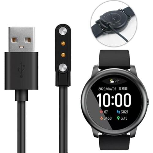 Smartwatch Dock Charger Adapter USB Charging Cable Base Cord Wire For Xiaomi Haylou Solar LS05 Smart Watch Charger