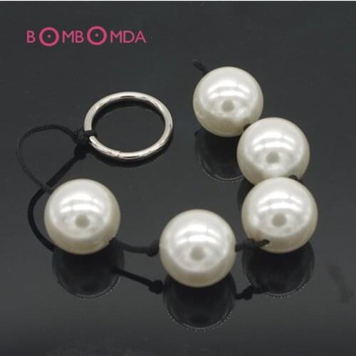 5-Ball Anal Beads 3cm Big Ball Non-toxic Waterproof Butt Plug Medical Toys Anal Sex Toys Adult Games Products