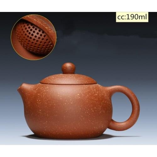 Yixing tea pot purple clay Xishi teapot beauty kettle Raw ore Handmade Tea set authentic Tie Guanyin Puer 188 ball hole filter