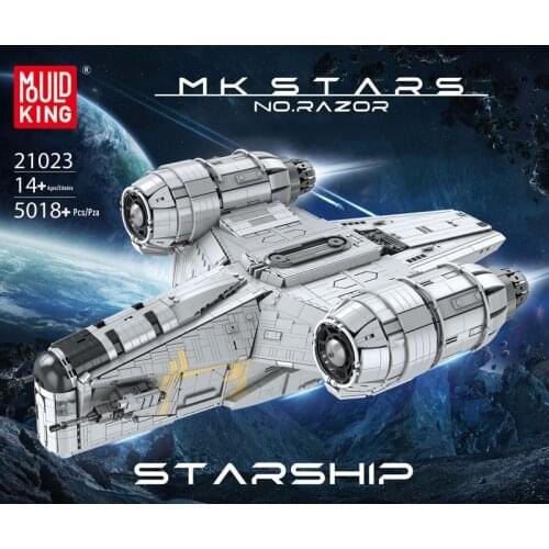 Kids Educational DIY Toys Building Blocks Star Plan The Razor Starship Model Sets Assembly Bricks for Children Boys and Girls Gi