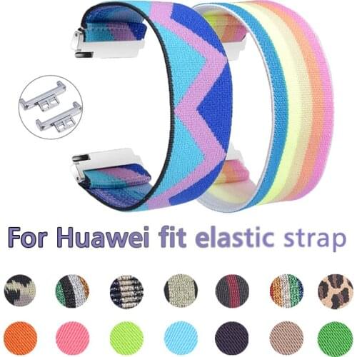 Scrunchie Elastic Sport Strap for Huawei fit Nylon band For HUAWEI FIT correa Woman Bracelet Smartwatch Replacement Wristband
