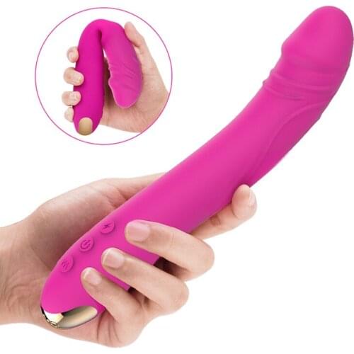 2021 10 Modes Real Dildo Vibrator for Women Soft Female Vagina Clitoris Stimulator Massager Masturbator Sex Products for Adults