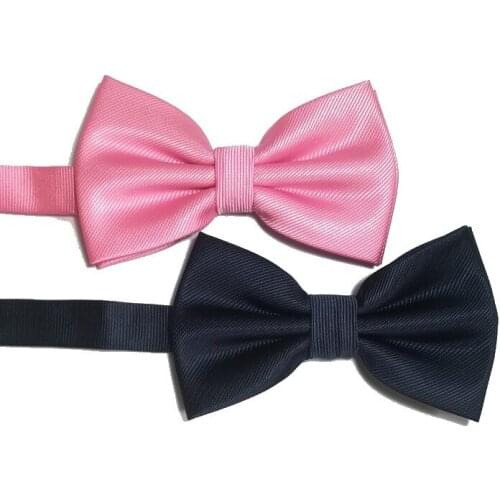High Density Bow Tie Strips for Men Butterfly Business Wedding Bowknot Red Black Neckwear Blue Purple Bowties 2pcs/lot