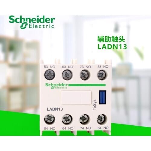 Contactor Instantaneous Auxiliary Contact Contact Module LADN13 One Normally Open and Three Normally Closed Front Mounting