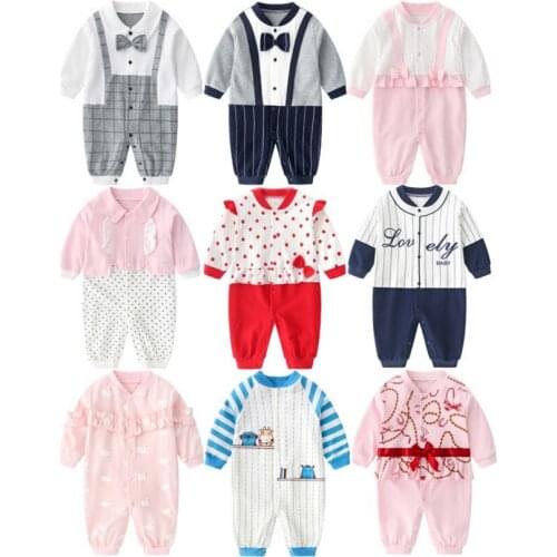 Summer Unisex Newborn Baby Boys Girls Clothes Baby Rompers Cotton Long Sleeve Toddler Romper Infant Clothing 3-18 Months