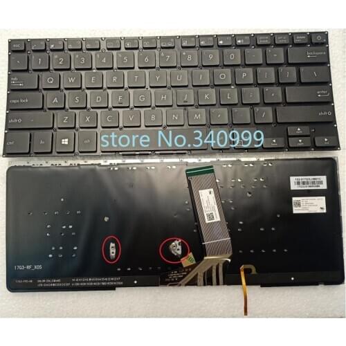 New For ASUS VivoBook X411 X411SC X411UV Keyboard Backlit US black