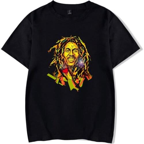 New Bob Marley Music Legends Jamaica Singer T-shirt Everlasting Myth Bob Marley Tees Men/women Fashion Clothes Summer T Shirts