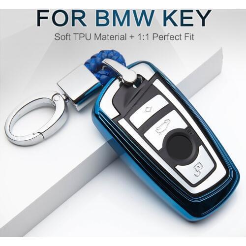 New TPU Car Key Case Cover For BMW 5 7 3 Serie 1 520 525 X3 X4 M3 M4 118I 320I G30 F20 E90 F11 F31 E60 Key Ring Shell Styling