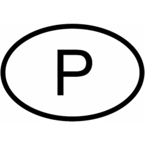 Creative P PORTUGAL COUNTRY CODE OVAL Car Sticker Accessories Vinyl PVC 15cm*10cm Motorcycle Car Styling Decal