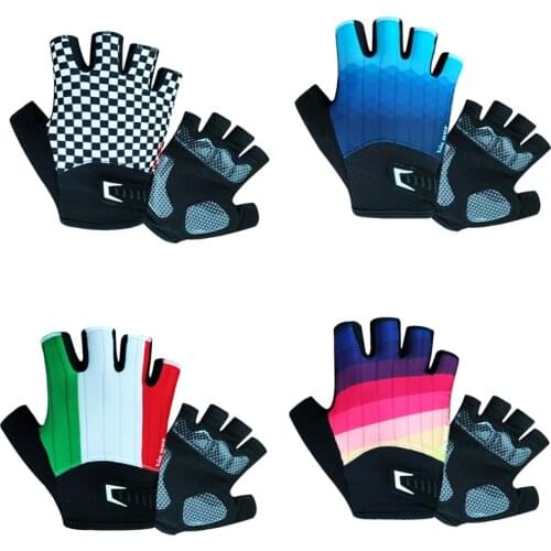 Half Finger Cycling Gloves Breathable Anti Slip Gel Pad MTB Road Bike Gloves Men Women Bicycle Outdoor Sports Gloves S-2XL