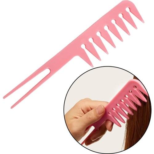 Portable Wide Tooth Comb Styling Compass Long Lasting Smooth Comb