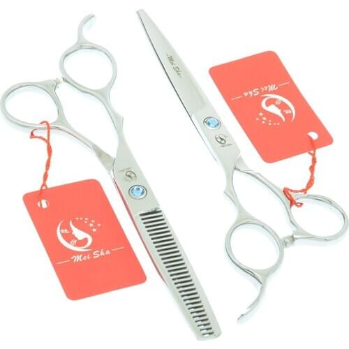 5.5“ 6.0" Professional Left Hand Dog Grooming Scissors Pet Cutting Scissors Thinning Shears Left Handed Animal Clippers A0045A