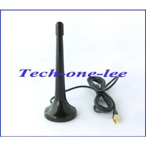 1pc SMA male connector telescopic Digital Freeview 16dbi ~ 17dbi gains DVB-T TV HDTV Antenna Aerial free shipping