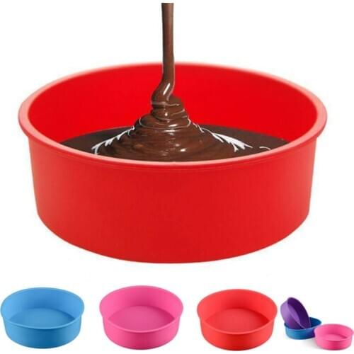 Silicone Cake Baking Mold 6 8 9 inch Silicone Round Cake Pan Tins Non-stick Baking Mould Bakeware Tray