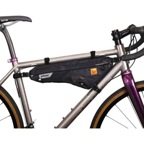 WOHO "XTOURING" BIKEPACKING ULTRALIGHT FRAME BAG IRON GRAY, Cycling Bicycle Bags for MTB ROAD